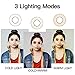 LED Selfie Ring Light with Stand & Phone Holder - Clip-on Desk Ring Light for Video Live Stream,3 Light Modes - White,Warm,Yellow