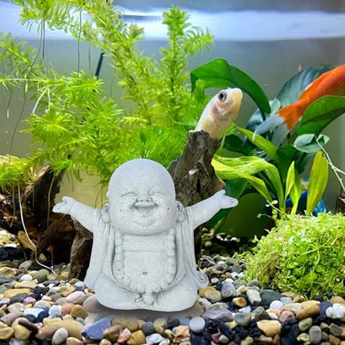 Estatua de Buda Risueño de Piedra Arenisca para Decoración miniatura 7