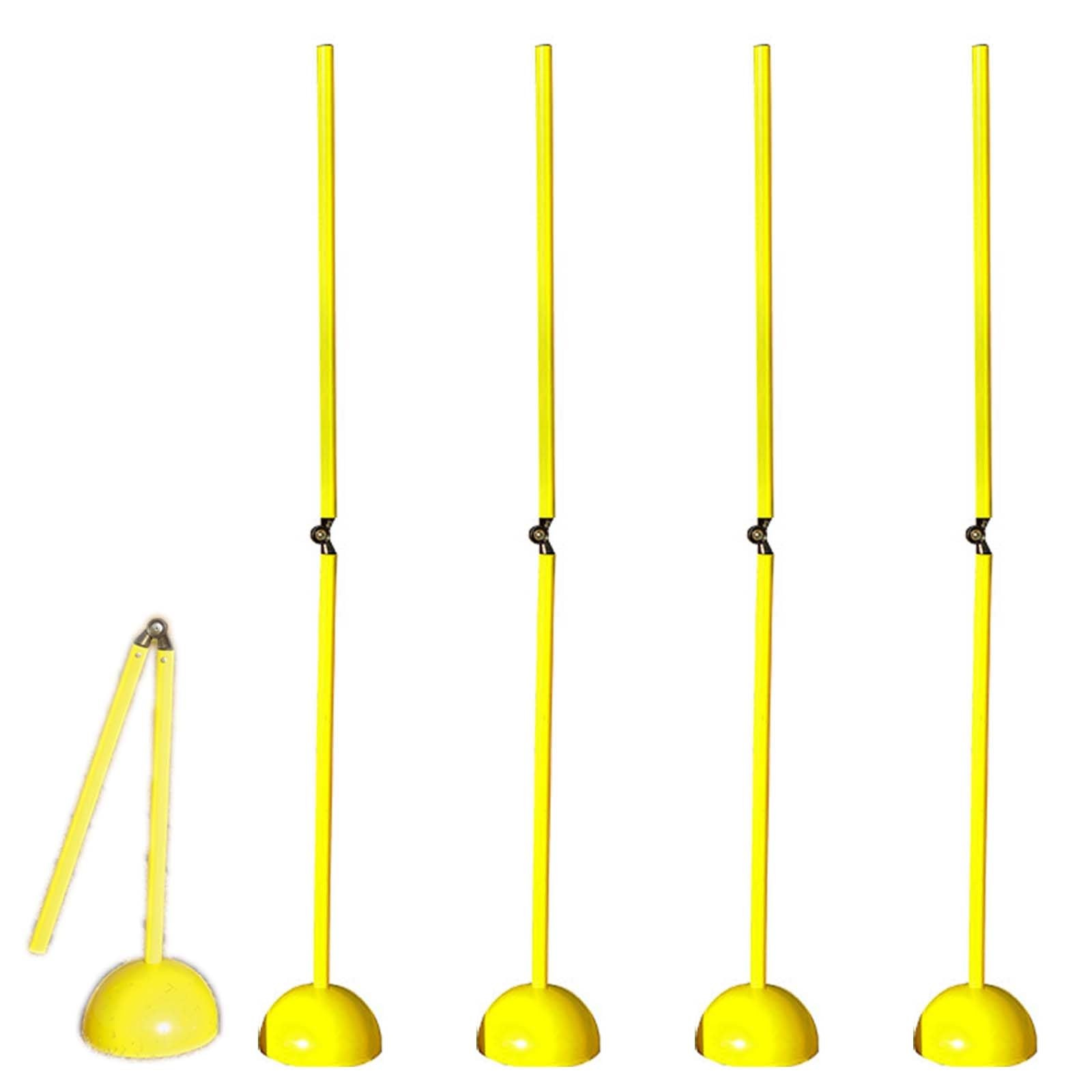 Vallas entrenamiento, Picas de Slalom Agility 5/10/15 Piezas Plegable Fútbol Ejercicios Slalom Postes, Equipo de Entrenamiento Deportivo Portátil y Desmontable, Palos para Entrenamiento de Habilidades