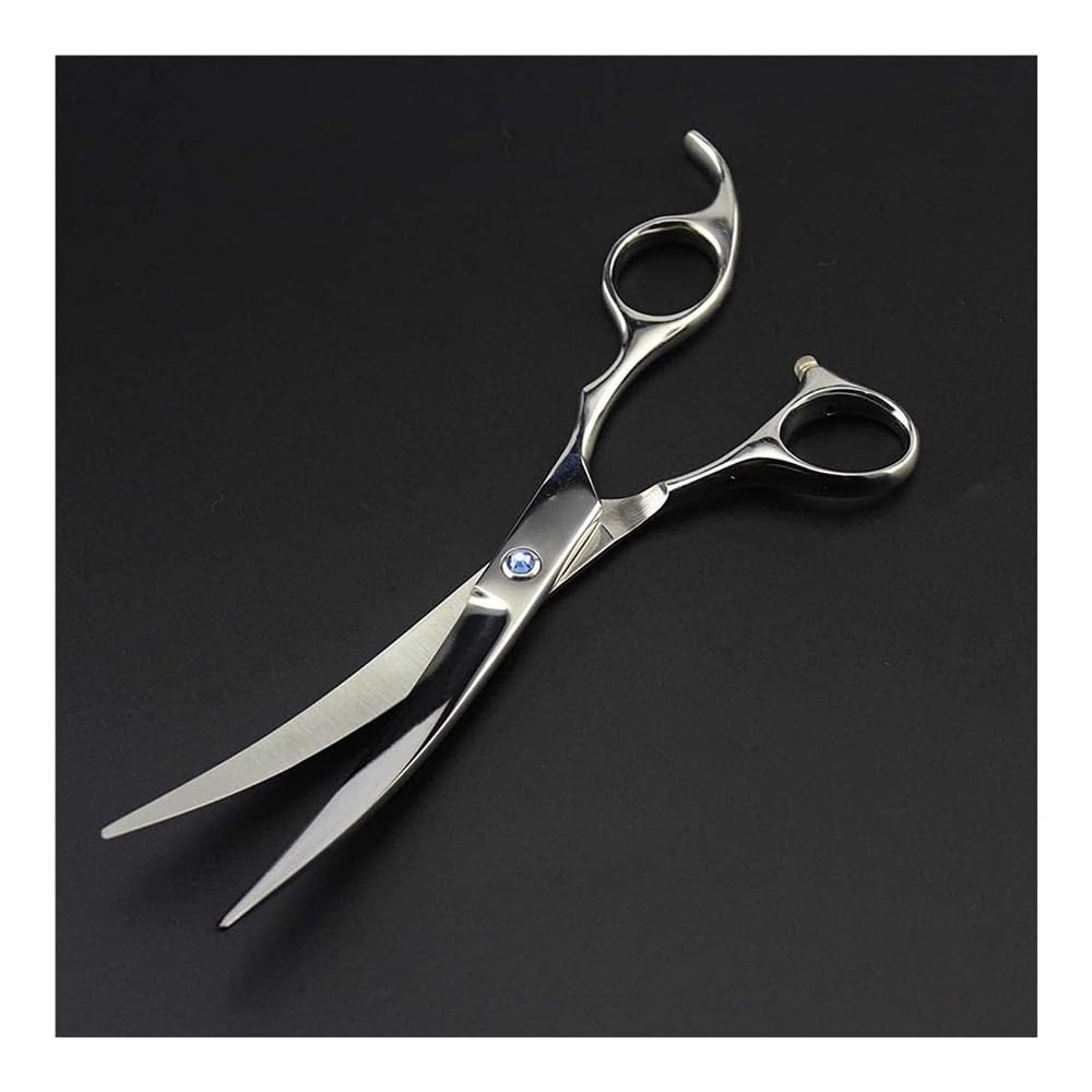 Ciseaux de toilettage, Ciseaux courbés, Kit d'outils de coupe de ciseaux courbés, adapté à la coupe des poils d'animaux