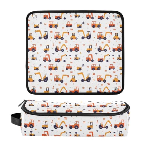 Bolsa de viaje resistente al calor para herramientas de cabello Cute Equipment Funny Marble, organizador portátil para planchas y rizadores miniatura 3