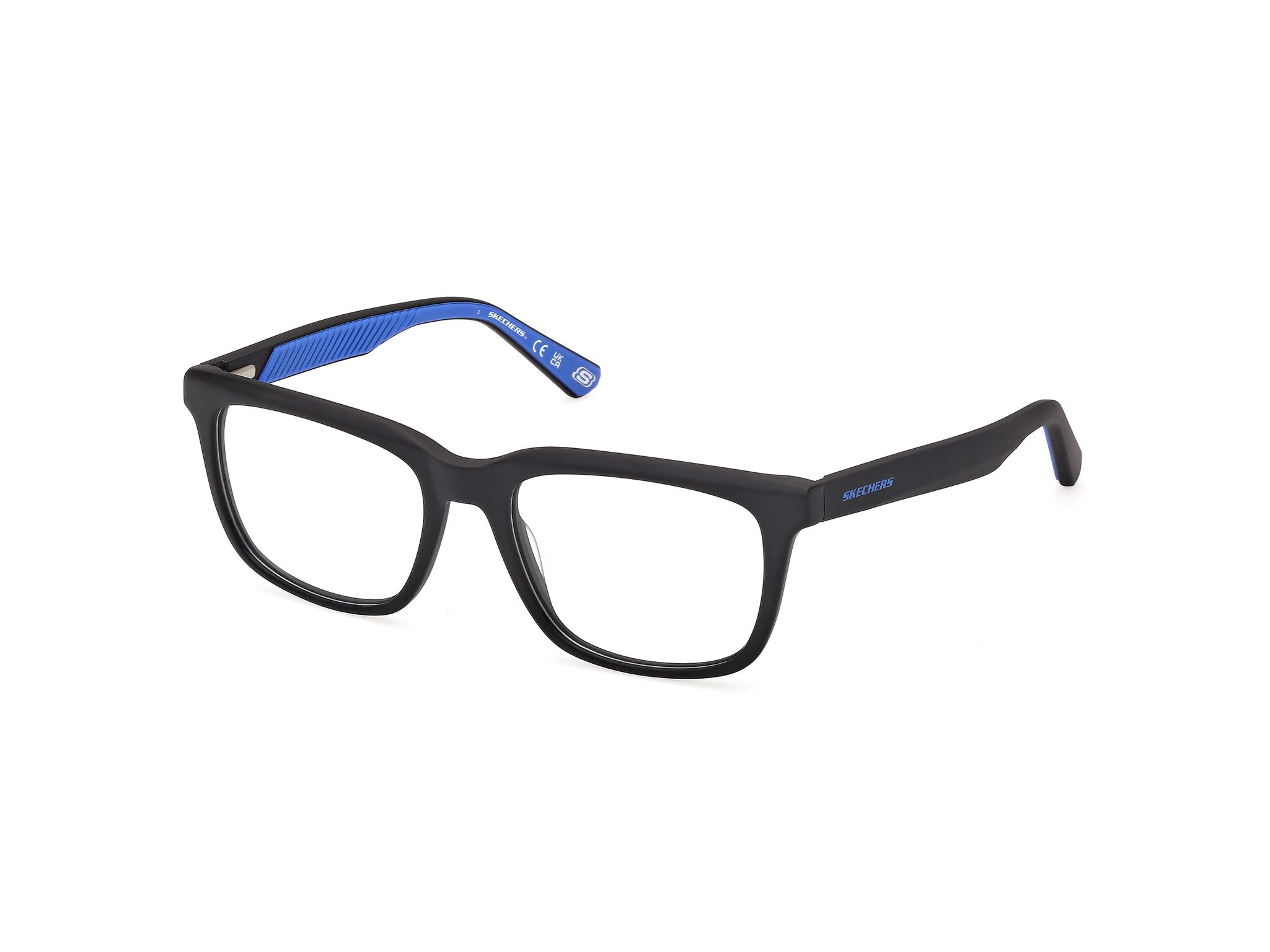 Skechers Herren Se50108 Skechers SE50108 Brillengestell für Herren, Brille mit leichtem Acetatrahmen, anpassbar, quadratische Linsenform, inklusive Etui (1er Pack)