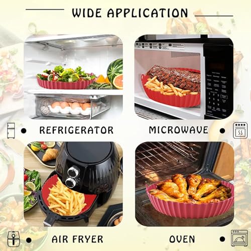 Image of Silicon air fryer tray (P3+Round new)