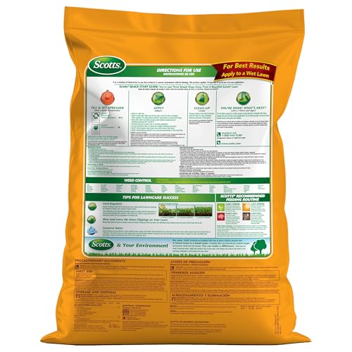Scotts Turf Builder WinterGuard Fall Weed & Feed3, Weed Killer Plus Fall Fertilizer, 4,000 sq. ft., 11.43 lbs.