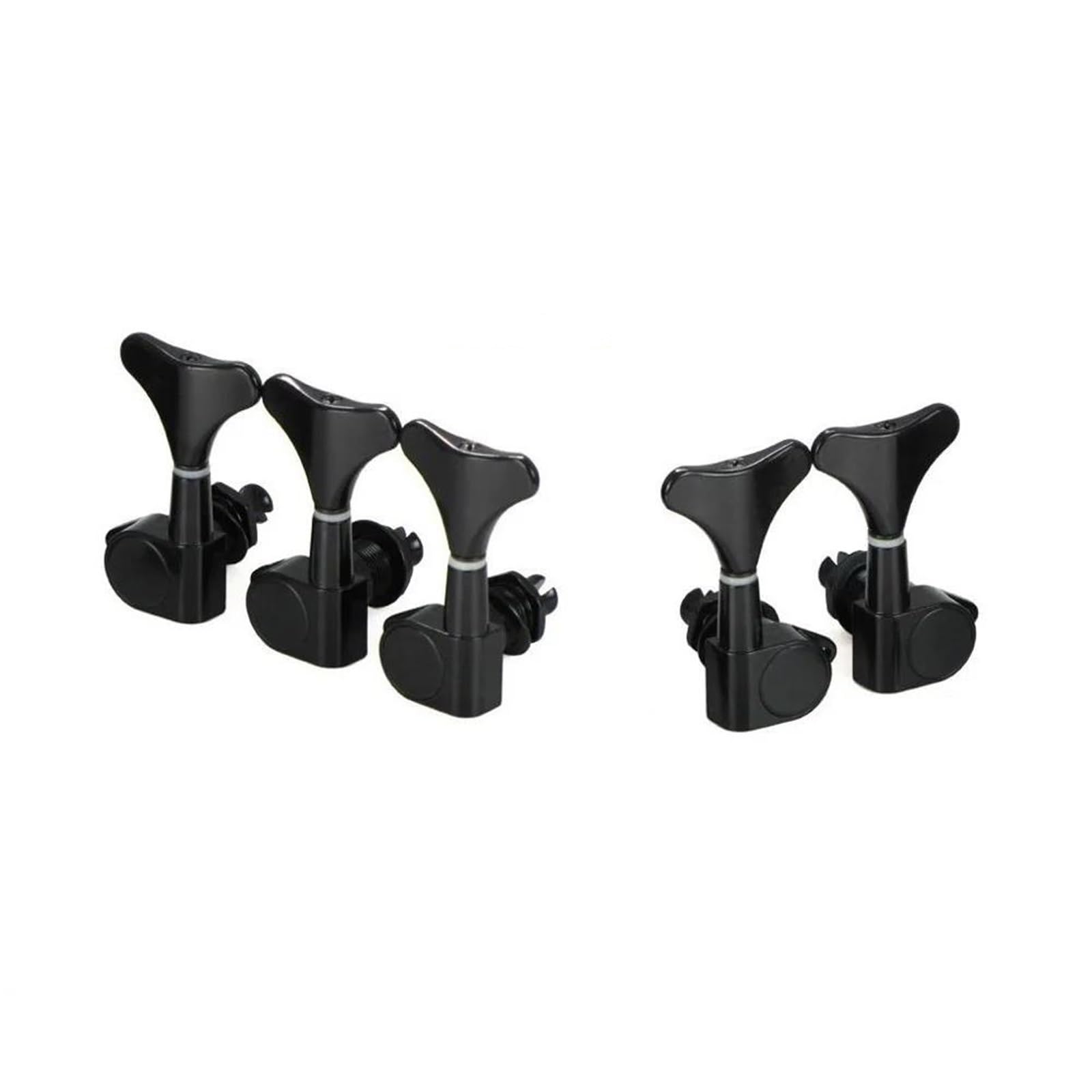 Juego De Clavijas Afinación Negras Para Bajo Eléctrico 5 Cuerdas Clavijas Guitarra(3L2R)