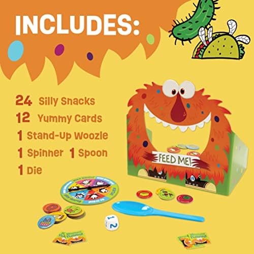 Peaceable Kingdom Feed The Woozle Cooperative Game for 2 to 5 Kids Ages 3+ - Learn Social Skills While Completing Physical Challenges 7 51Cg JMguTL. AC