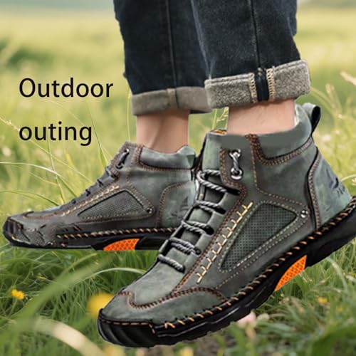 Sawbehind Mens Boots, Sawbehind Comfortable Handmade Leather Boots Mens, Sawbehind Boots Wide Width Waterproof4