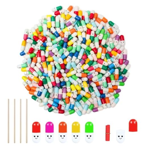 Sixfolo Cápsulas Mensajes 400 Piezas Letras Cápsulas de Mensaje de Color Cápsulas de Píldoras Pequeño Cápsulas de Amor con Caras Sonrientes para Cartas de Amor,Notas de Amistad (Color Aleatorio)