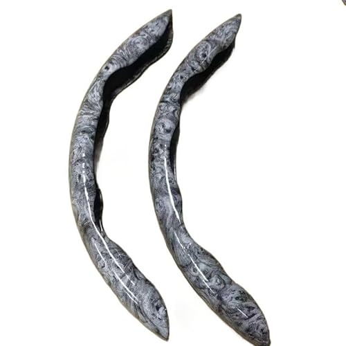 ヴェゼル RV系Vezelに適用 ハンドルカバー 軽自動車 サイズM ステアリング 36.5-37.9cm おしゃれ 通気性 滑り止め 四季通用 保護 インテリア アクセサリー カー用品(グレー)