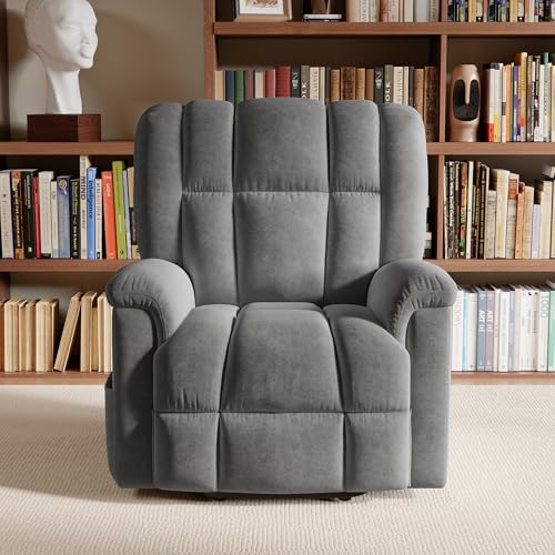BLSYHDH - Silla de masaje eléctrica, silla de masaje con calefacción, silla de relajación con función de masaje, silla de salón relajación, función reclinable vibración, calefacción (gris Style-B)