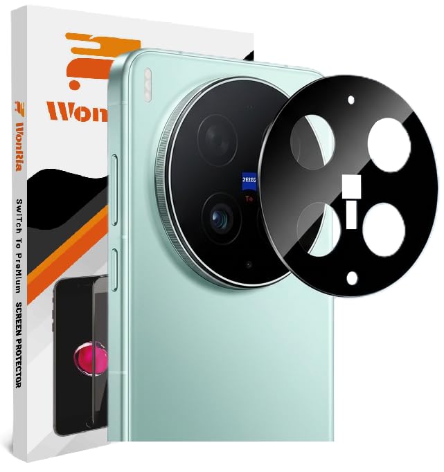 Image of WonRia Pack 1- Back Camera Lens Protector for Vivo X300 Ultra 5G Camera Glass Protector Guard [3D Premium] - Black