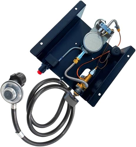 Miniatura 8 de MENSI Quemador de propano de 4 pernos con kit de montaje de válvula reguladora para reemplazo de calentador de patio de tubo de vidrio cuadrado