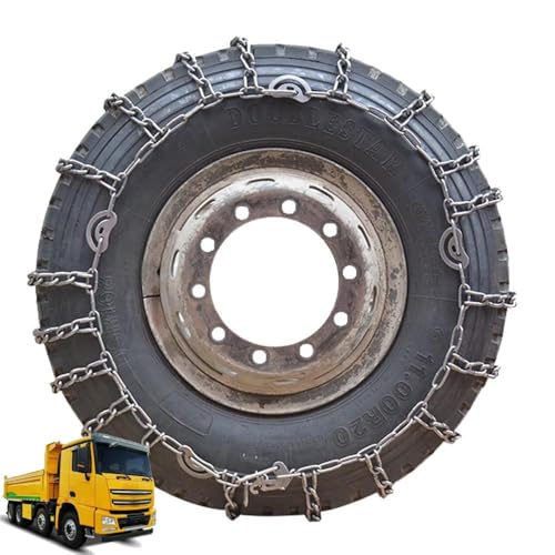 Car Tire Chains Snow Chains for Semi Trucks Snow Chains for Car Tires Universal Metal Tire Chains for SUV Trucks Pickup Trucks Semi Trucks Van Dually Trucks ATV Light Truck 9mm 2pcs 245/70R19.5