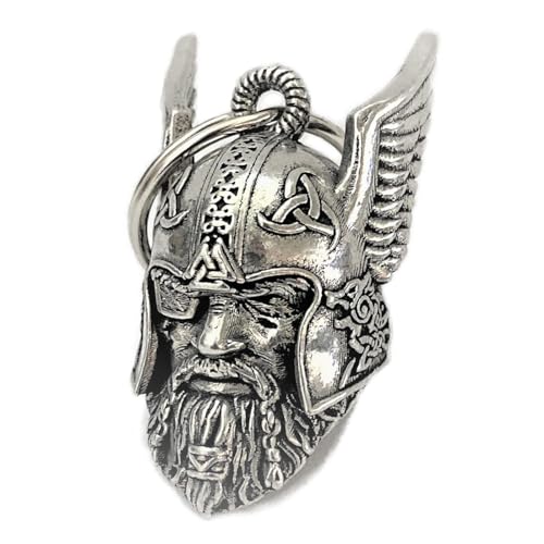 ZKGYUS Llavero Colgante Moto, Campana de Moto, Llavero de Campana Lucky Bell Inoxidable, Guardian Campana de Suerte para Moto, Soporte para Campanilla Moto, En una fina bolsa de terciopelo