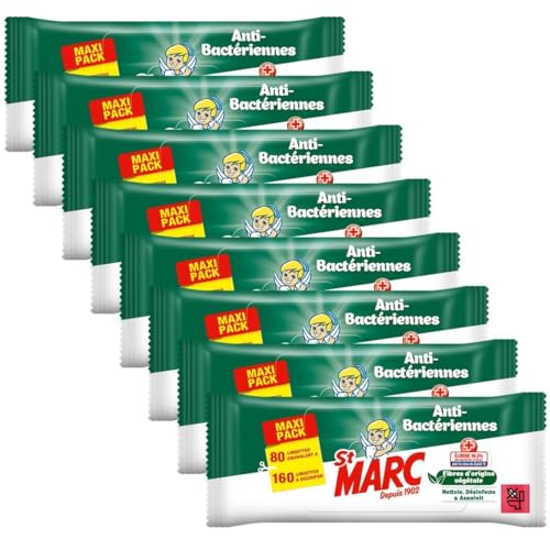 Toallitas biodegradables limpiadoras y desinfectantes frescos Alpine x80