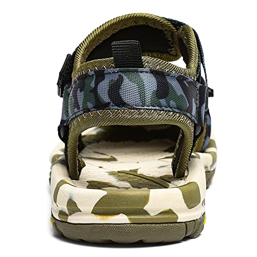 Eliogn Boys Closed Toe Sports Water Sandals Fashion Non-Slip Beach Sandals Outdoor Comfortable Athletic Sandals for Kids Summer Casual Shoes Walking Hiking4