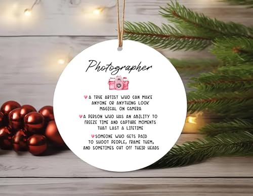Funny Photographer Definition Christmas Ornament, A Person Who Has an