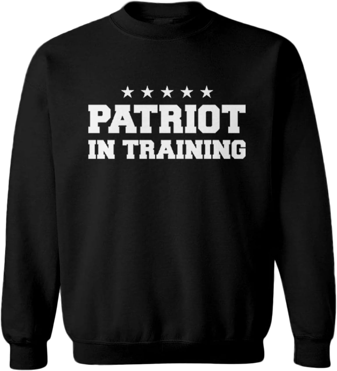 Patriot in Training - Patriotic Toddler Fleece Crewneck Sweater