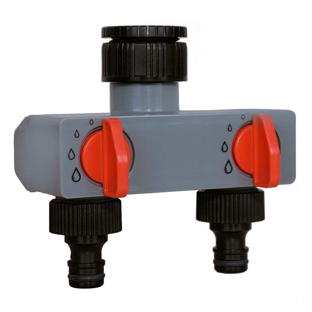 Agromato® 2-Way Hose Splitter/Connector | Adjustable Pressure Output for Each Outlet | Easy Comfort Knobs | 1 Year Warranty | 1 Water Inlet and 2 Water Outlets (B09Q1YB349) Amazon Price History, Amazon Price Tracker