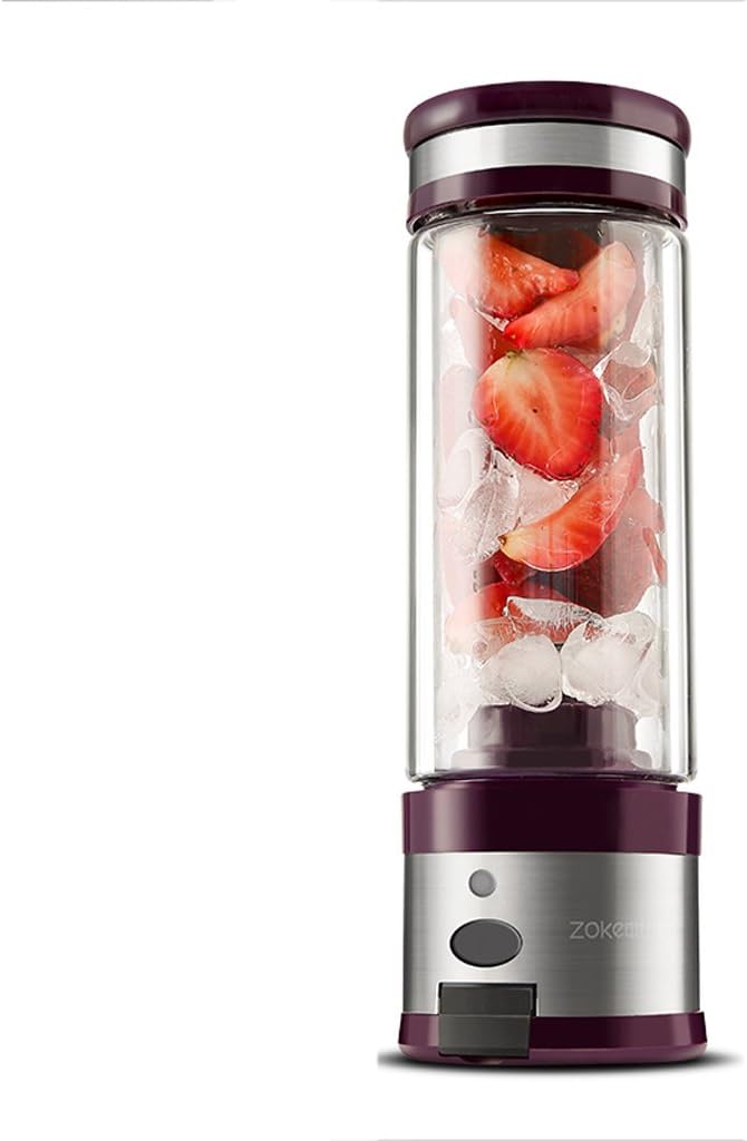 SHI XIANG SHOP Electric Juicer Portable Rechargeable Small Juice Machine (Color : Purple)