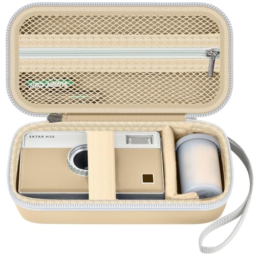 Estuche para cámara digital compatible con Kodak Ektar H35, Beige miniatura 1