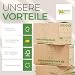 smiley pack stabile Umzugskartons - 620 x 300 x 330 mm - Extra groß - Umzugskiste 40kg Traglast - Umzug mit Karton-Box - Robuster Umzugskarton mit Deckel - Ordnungsboxen (10 Stück)
