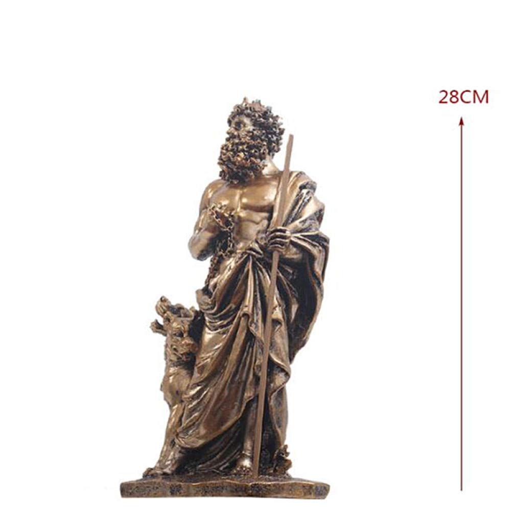 Statua ozdoby rzeźby figurka zwierzę statuetka ozdoby dekoracja żywica grecki bog postać model rzeźba wojownik rycerz bar salon prezent dekoracja