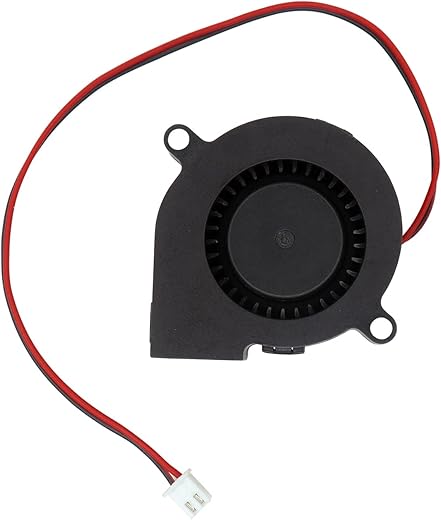 Electronic Spices DC12V 0.06A 5015 Double Ball Centrifugal Fan 2P 20cm cable