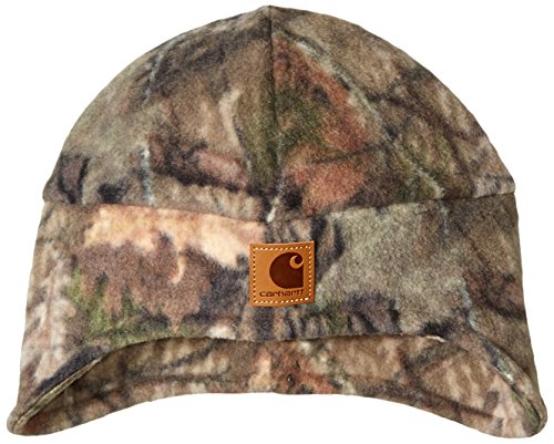 Carhartt Men's Camo Fleece 2-In-1 Hat, Mossy Oak Break Up Country, Ofa #TOP1