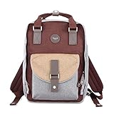 Himawari Mochila/mochila de viagem feminina de 37,8 cm, vintage, à prova d'água, mochila de trabalho para laptop de 14 polegadas (201-05#, normal)