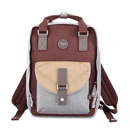 Himawari Mochila/mochila de viagem feminina de 37,8 cm, vintage, à prova d'água, mochila de trabalho para laptop de 14 polegadas (201-05#, normal)