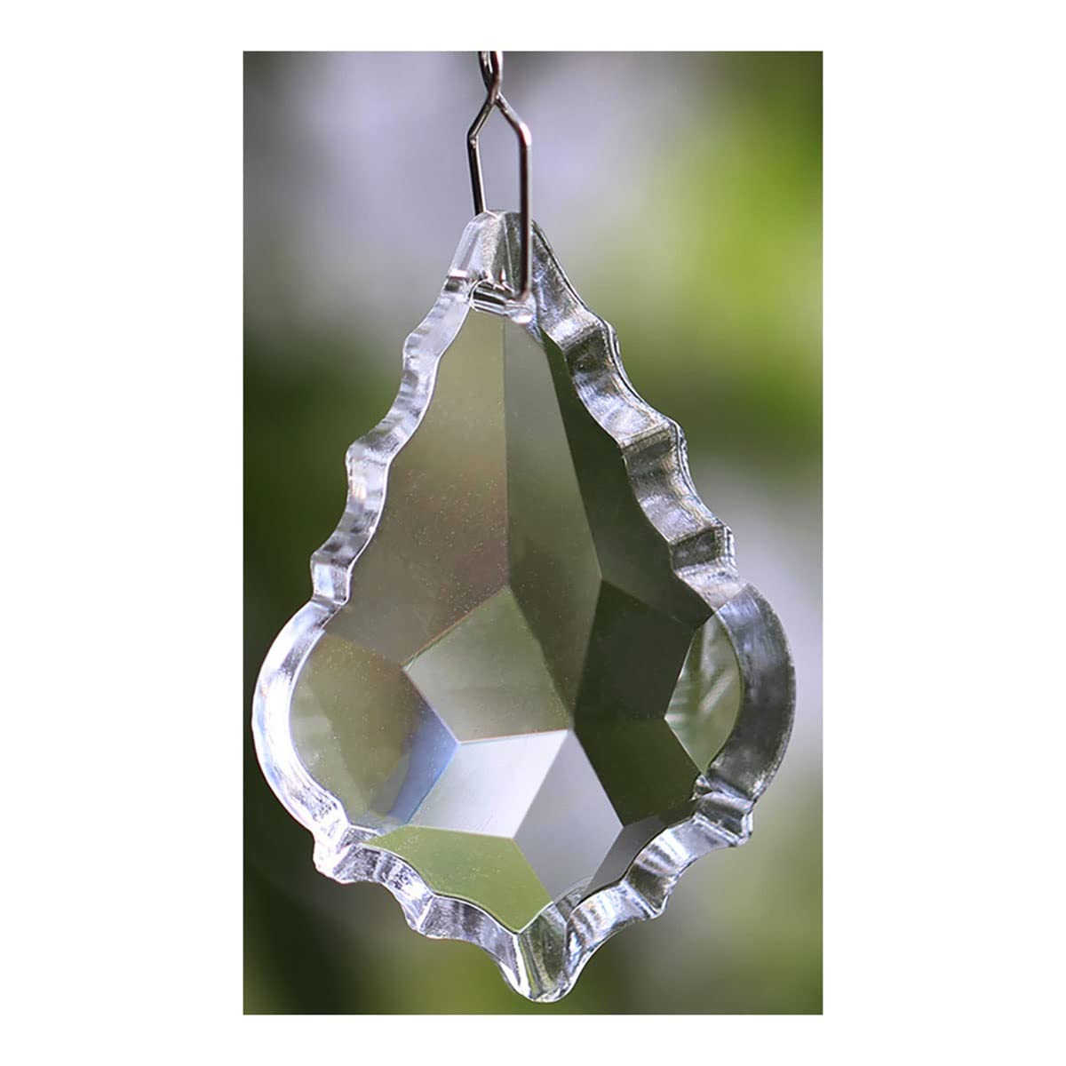 Chandelier Crystal Prisms Pendants 76mm 1 Piece Clear Crystal Faceted Maple Leaf Chandelier Pendant Prism Crystals Lighting Lamp Replacement Parts