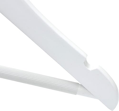 Miniatura 9 de Perchas de madera para niños de 12 pulgadas, paquete de 20 unidades de madera maciza con barra de pantalones, muescas para hombros, gancho giratorio