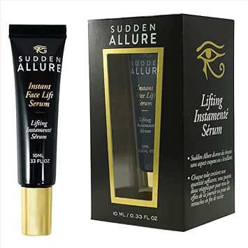 Sudden Allure Instant Face Lift Serum Erase Under Eye Bags & Wrinkles in 60 Seconds - Firming Face & Eye Serum Lotion Cream - Instantly Tighten & Reduce Eye Bags & Crows Feet | Made in USA 10 ml
