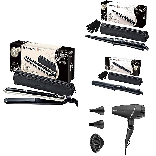 Lisseur lisseur cheveux Remington Pearl et kit coiffure prestige