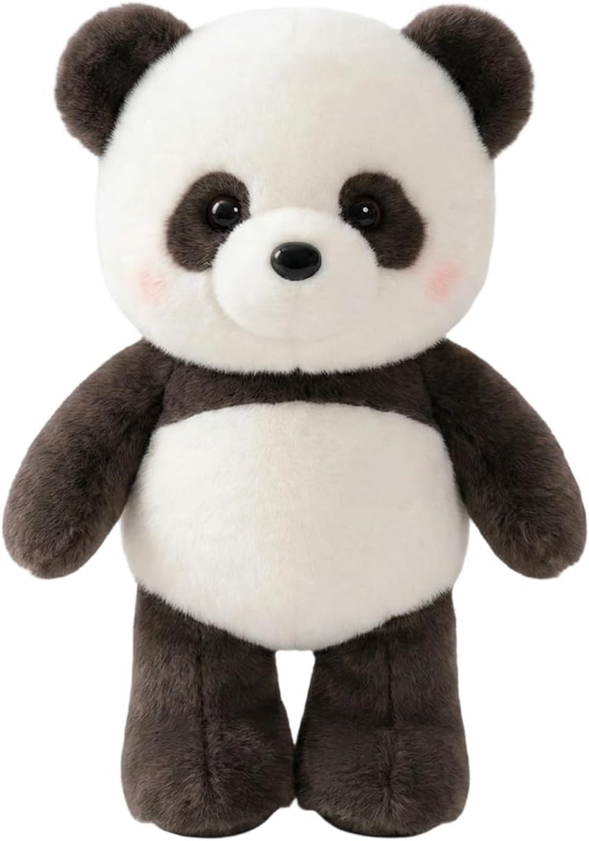 Running Plushie Stress Relief Panda Cow Little Lamb Red Panda Stuffed Animal Shaking Interactive Moving Legs Desktop Fidget Toy Soft Cuddly Pal Sensory Gift for Office Bedroom Home Black Panda