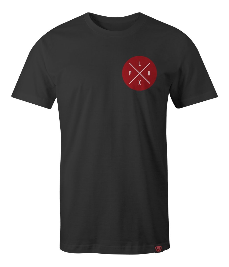 LUCKY JIU JITSU T-SHIRT | BLK/WHT/RED (MD)