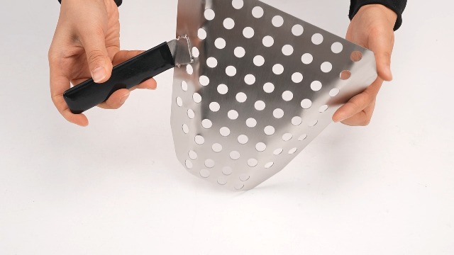 Paletta Per Popcorn In Acciaio Inox - Utensile Da Cucina Con Fori Per Snack E Patatine