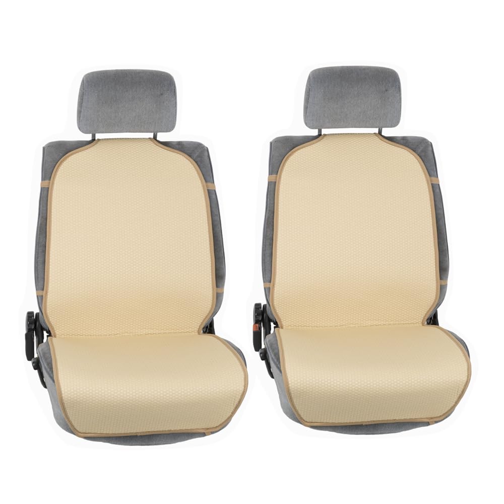 UNION Schienali Anteriori Auto Paglia e Tessuto Udine, Alta qualità. 100% Made in Italy, Ideali per L'Estate (Beige)
