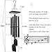 ASTARIN Large Wind Chimes Outdoor 48 Inch Sympathy Wind Chime with 5 Heavy Aluminum Tubes Tuned Soothing Melody, Memorial Wind Chimes for Outside Decoration (Patio, Garden, Yard)