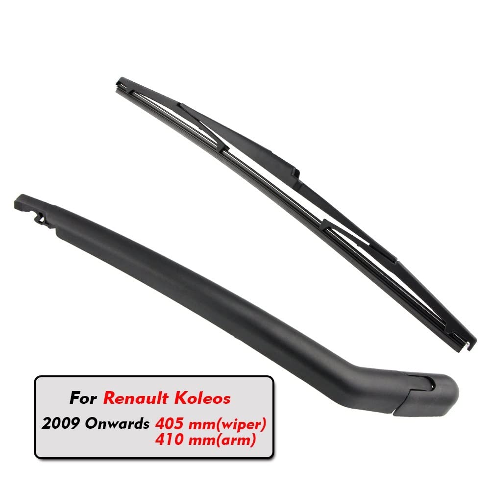 Tylne pióro wycieraczki samochodowej tylne ramię wycieraczki dla Renault Koleos Hatchback (od 2009 r.) 405mm Auto ostrze przedniej szyby (Size : Single rear wiper)