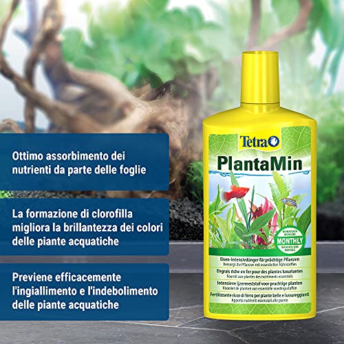 Tetra PlantaMin 500 ml, Sostanze Nutritive Fondamentali, per una Colorazione Verde e Rossa Intensa delle Foglie - Image 4