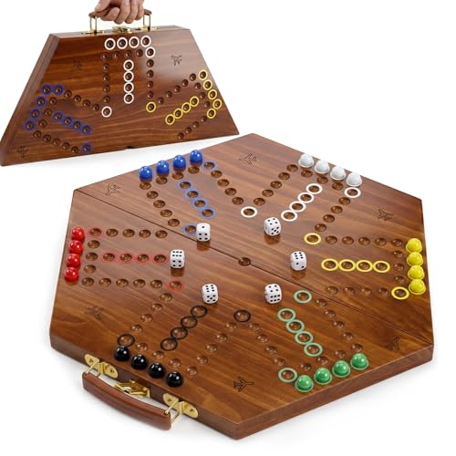 Juego de Mesa Wahoo de Madera Plegable para 6 Jugadores miniatura 1