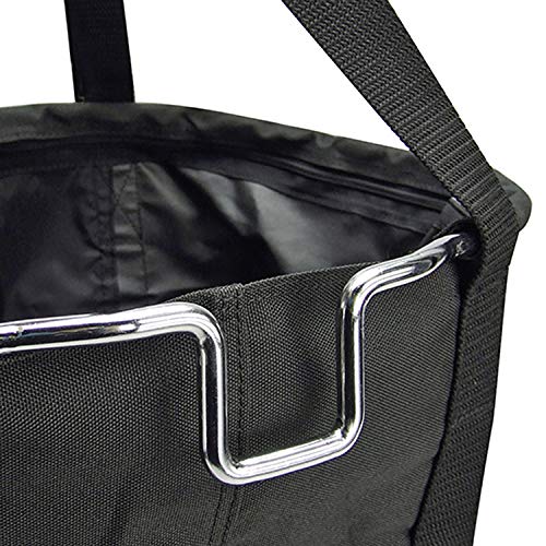 KlickFix Fahrradkorb Shopper, Schwarz, 29 x 38 x 25cm, 0300S