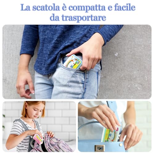 Scettar 160 Stück Zahnseide für Kinder, BPA-frei, flache Zahnseide, Tierformen, rutschfester Griff, zur Reinigung der Zähne und Entfernung von Speiseresten, 4 Boxen mit je 40 Stück – Bild 5