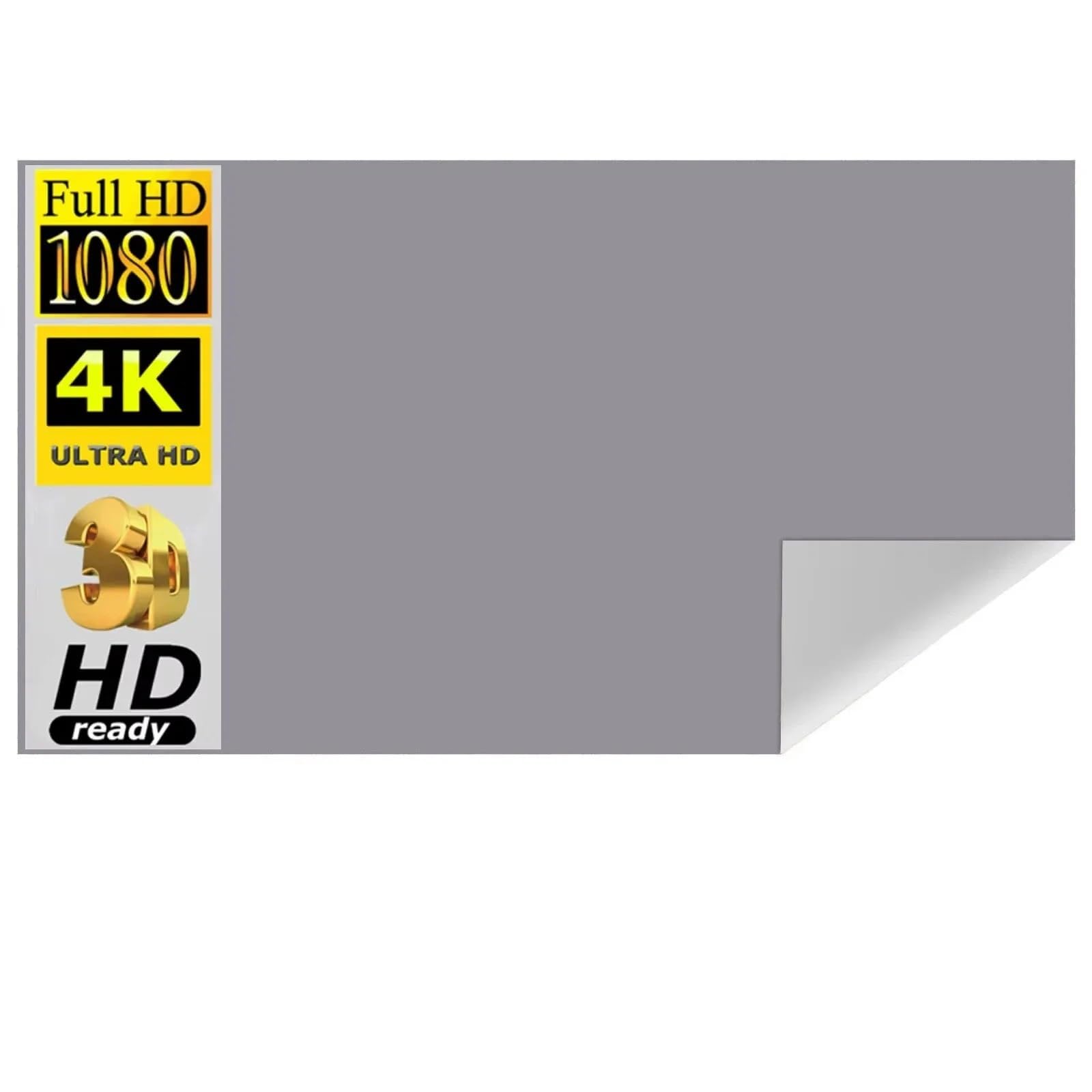 schermo home theater Schermo Adatto proiettore HD spesso anti-luce | Home CinemaLotto pieghevole opaco 84/100/120 POLLICI(120 inch)