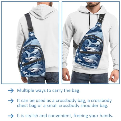 Sac à dos à bandoulière multicolore avec sangle réglable sport - 3
