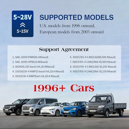 Image of B26 Bluetooth OBD2 Scanner for iOS & Android - Subscription-Free Engine Code Reader, 2026 Upgraded Engine Diagnostic Tool, Reset Check Engine Light for Temporary & Pending Faults