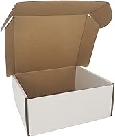 Vista 22 de Cajas de envío pequeñas de 13 x 11 x 2 pulgadas, paquete de 25, cajas de cartón corrugado para negocios, color blanco (CM13112-25)