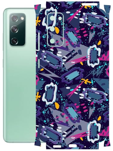 Image of AtOdds - Full Body Back Screen Guard Protector Film - Lamination Wrap Skin Sticker Compatible with Samsung Galaxy S20 FE | Scratchproof Matte Finish (Abstract)